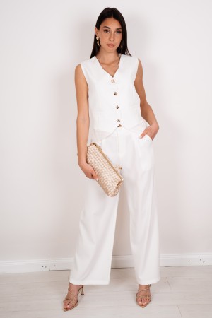 vest coordonné Versailles avec dentelle et pantalon coordonné Versailles gilet avec dentelle et pantalon coordonné Versailles G 