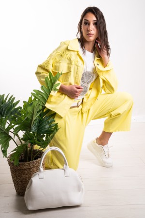 giacca venezia in denim con ricami  giacca venezia in denim con ricami  giacca venezia in denim con ricami