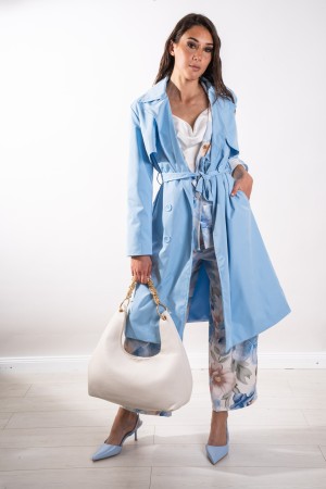 trench Caterina Basic Double Brustgraben Caterina Basic Doppelkompuss-Trench Caterina Basic-Doppelkiste