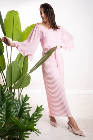 pleated Geneva Suit with Ruches Pleated Geneva Tuta with Ruches Pleated Geneva Suit With Ruches