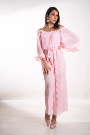 pleated Geneva Suit with Ruches Pleated Geneva Tuta with Ruches Pleated Geneva Suit With Ruches