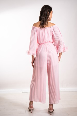 traje plisado de Ginebra con ruches plised ginebra tuta con ruches plised ginebra traje con ruches