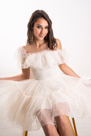 abito corto angel in tulle  abito corto angel in tulle  abito corto angel in tulle