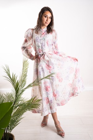 vestido de luz ligera con rhinestone Vestido de luz ligera con rhinestone Light Vestido Fiorato con Rhinestones