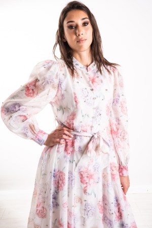 lichtlichtkleid mit Strass-Licht-Lichtkleid mit Strass-Lichtkleid Fiorato mit Strasssteinen