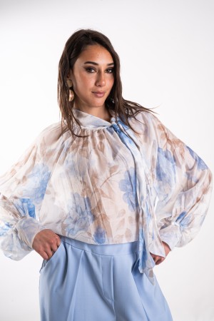 silvia Bluse mit Fantasy Bow