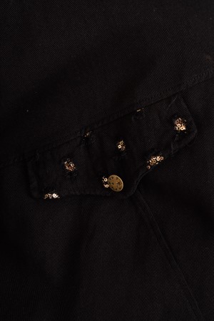 tiziana denim shirt with rhinestones 