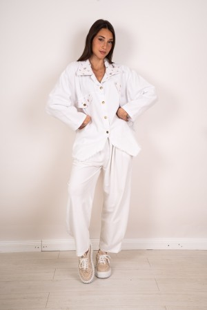 tiziana Denim-Shirt mit Strasssteinen 