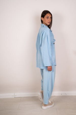 chemise en jean Tiziana avec strass 