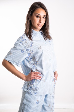 cORFU coordinated shirt and trousers with coordinated beads CORFU shirt and trousers rushed with coordinated beads ...