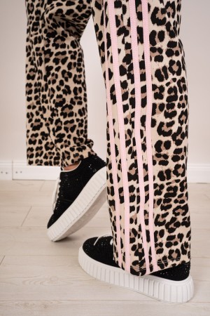 coordinado Giulia Maglia y Pantalones Analieres con bandas laterales Coordinó a Giulia Pantalones de punto y pantalones de anima