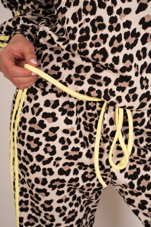 coordinado Giulia Maglia y Pantalones Analieres con bandas laterales Coordinó a Giulia Pantalones de punto y pantalones de anima