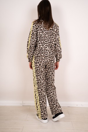 coordinated Giulia Maglia and Animalier pants with side bands coordinated Giulia knit and animal pants with bands ...