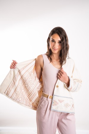 chaqueta Carlotta con bordado y abalorios Chaqueta Carlotta con bordado y cuentas Chaqueta Carlotta con bordados y cuentas