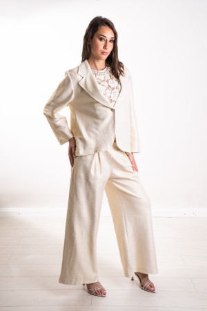 gold ribbed Madrid jacket with lace Madrid jacket with ribbed gold with lace Madrid jacket with ribbed gold with lace