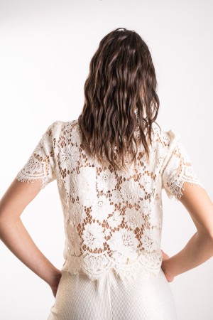 pearl Pearl Jersey con perla perla perla perla perla perla ronda perla de perla de punto de punto con ...