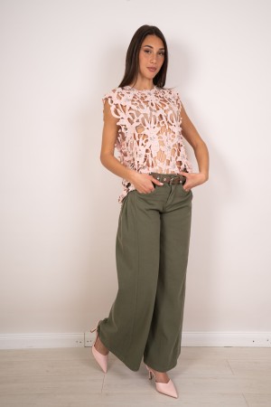 jersey ajusté Zoe avec des perles et des perles de strass zoe tricot avec des perles et des perles de strass zoe avec des perles