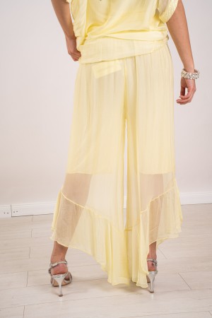 blouse coordonnée Hawaii avec paillettes et pantalons avec volants coordonnés Hawaii Blusa avec des paillettes et des pantalons 