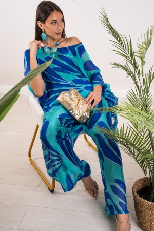 coordinato veronica in seta blusa e pantalone fantasia  coordinato veronica in seta blusa e pantalone fantasia  coordinato ve...