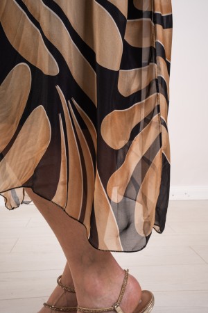 vestido Wendy en Vestido de Fantasía de Seda Vestido Wendy en Silk Silk Fantasy Vestido Wendy Caftan en Silk Fantasy