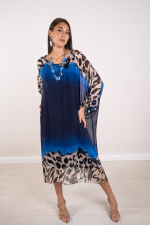 vestido de seda de Yara Fantasy Animalier 