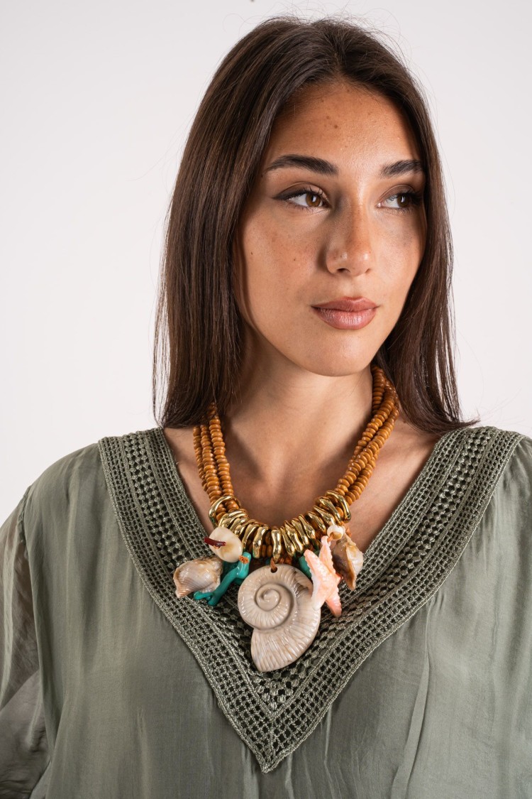 Collar Zaira con collar de Zaira Maxi Colgante con un collar de Zaira Pendant Maxi con maxi colgante