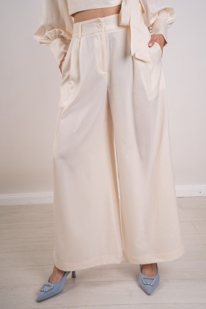 coordinato mia blusa e pantalone in raso con fiocco  coordinato mia blusa e pantalone in raso con fiocco  coordinato mia blus...