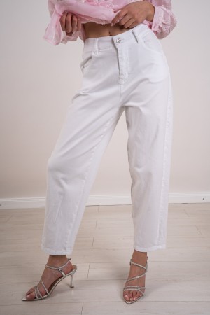 andria basic trousers in denim trousers andria basic in denim andria basic trousers in denim