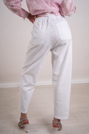 andria basic trousers in denim trousers andria basic in denim andria basic trousers in denim