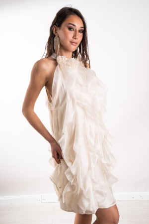 dawn Kleid mit Blumen und Wellen Dawn Kleid mit Blume und Wellen Dämmerei Kleid mit Blume und Wellen