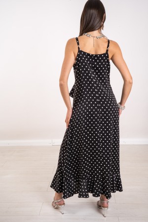 andalucia Dot Kleid mit Rüschen Andalucia Kleid mit Tupfen mit Raben Andalusienkleid in Tupfen mit Rüschen