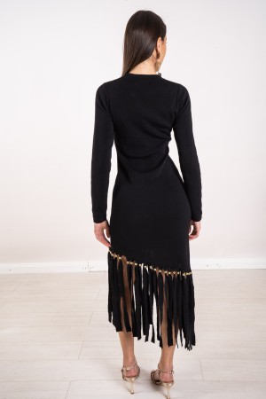 barcelona dress in jersey with fringes and studs Barcelona dress in jersey with fringes and studs barcelona dress in magli ...