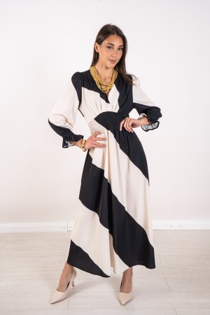 morena Kleid Fantasie Elastische Taille Kleid Morena Fantasie Elastische Taille Kleid Morena Fantasie Elastische Taille