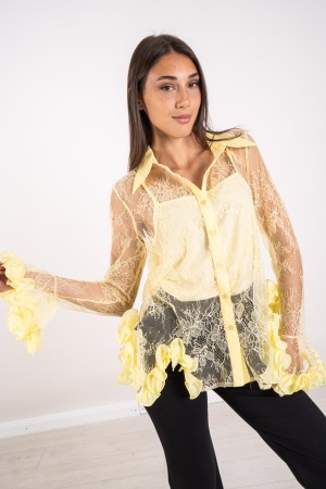 lace dawn shirt with ruffles Lace dawn shirt with ruffles Lace dawn shirt with ruffles