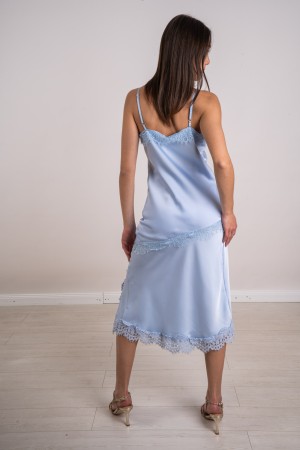 satin Achat Tank Top mit Spitzeneinsatz ACATA Tanktop mit Spitzeneinsatz Agata Tank Top mit Einlage in ...