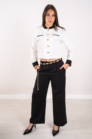 coordinato croazia camicia con bottoni di rose e pantalone con catena  coordinato croazia camicia con bottoni di rose e panta...