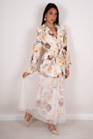coordinato trieste blazer e gonna in tulle  coordinato trieste blazer e gonna in tulle  coordinato trieste blazer e gonna in ...