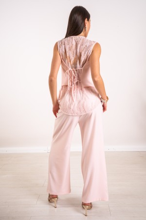 coordinada Versalles Chaleco con encaje y pantalones coordinados Versalles Chaleco con encaje y pantalones coordinados Versalles