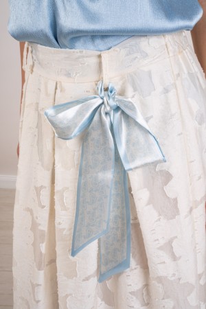 cairo embroidered skirt with embroidered Cairo skirt with bow Cairo embroidered with bow