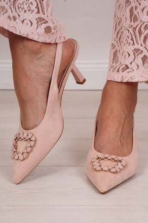 Décolleté Violet with décolleté heel Violet with décolleté heel Violet with heel