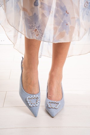 Décolleté Violet with décolleté heel Violet with décolleté heel Violet with heel