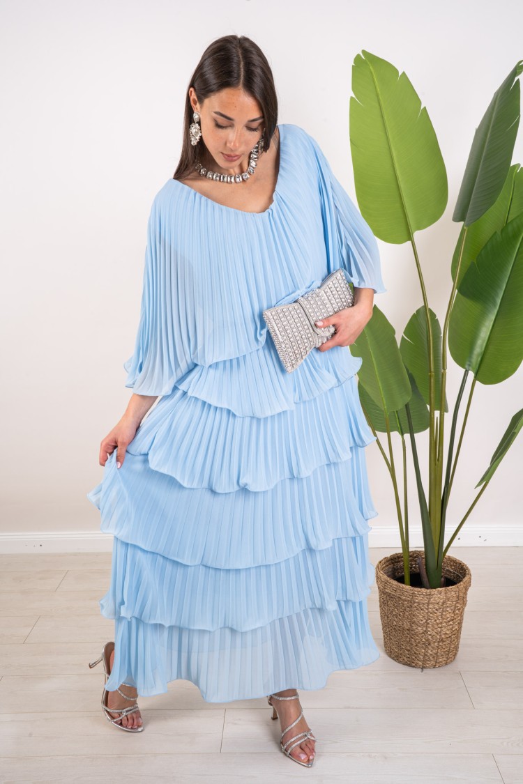 robe Valentine Plissée avec des Flouces Robe Saint Valentin plissée avec des Flouces Robe Valentine Plissionnée avec des Flaçons