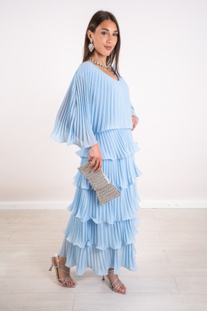 robe Valentine Plissée avec des Flouces Robe Saint Valentin plissée avec des Flouces Robe Valentine Plissionnée avec des Flaçons