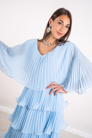 valentine dress pleated with flounces Valentine dress pleated with flounces Valentine dress pleated with flounces