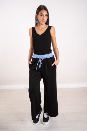 coordinato susanna giacca e pantalone con inserti in camicia  coordinato susanna giacca e pantalone con inserti in camicia  c...