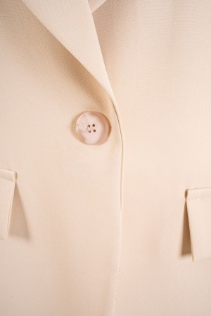 veste et pantalon coordonné Oxford Curvy avec manches en dentelle 