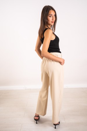 coordinated Oxford Curvy jacket and pants with lace sleeves 