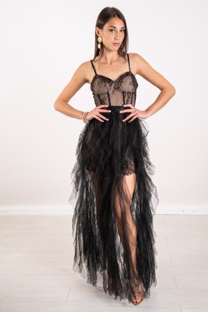 catherine Robe en dentelle et tulle Catherine Robe en dentelle et tulle Catherine Robe en dentelle et tulle