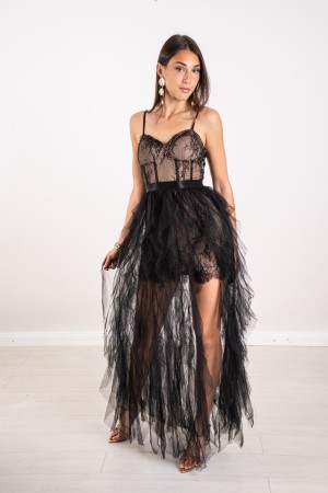 catherine Robe en dentelle et tulle Catherine Robe en dentelle et tulle Catherine Robe en dentelle et tulle
