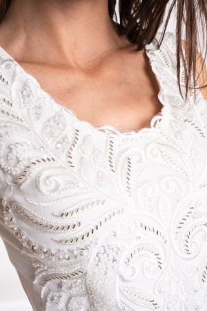 ester Thyper Top Cuerpo con bordado y cuentas Topero del cuerpo Ester con bordado y cuentas Top sin mangas éster con bordados y 